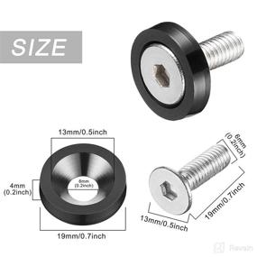 img 3 attached to Enmoo Aluminum Fastener Lisence Accessories
