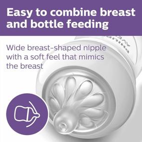 img 1 attached to Get Natural Feeding For Your Baby With Philips AVENT Baby Bottle Nipples Flow 3, 1M+, 4Pk (SCY963/04)