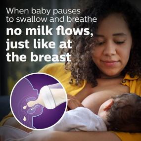 img 2 attached to Обеспечьте естественное кормление вашего ребенка с сосками для бутылочек Philips AVENT Flow 3, 1 месяц+, 4 упаковки (SCY963/04)