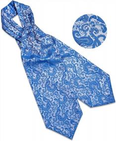 img 1 attached to Men'S Plaid And Paisley DiBanGu Cravat Tie Set With Pocket Square And Cufflinks For Weddings And Parties