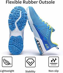 img 3 attached to Experience Comfort And Style With Autper Mens Air Athletic Running Tennis Shoes