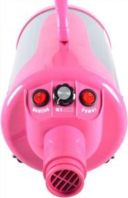 img 3 attached to Get Your Pup Looking Fabulous: SHELANDY Pink Pet Hair Force Dryer With Built-In Heater For Dog Grooming And Blowing