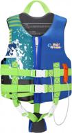 stay safe in the water with heysplash life jacket for kids: child size swim vest with flotation device, survival whistle, and easy on/off for 35-77 lbs logo