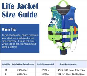 img 1 attached to Stay Safe In The Water With HeySplash Life Jacket For Kids: Child Size Swim Vest With Flotation Device, Survival Whistle, And Easy On/Off For 35-77 Lbs