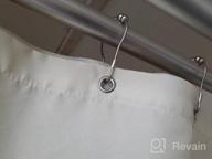 img 1 attached to Chrome Shower Curtain Rings - Set Of 12 Rust-Resistant Metal Hooks For Bathroom Shower Rods And Hangers, Rolling Shower Curtain Clips For Improved Durability review by Todd Raynie