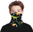 sun & dust protection kids neck gaiter bandana face mask cover - seamless & tube style design logo