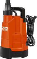 prostormer portable submersible water pump - 1/4hp, 1580gph - ideal for household cleaning, drainage, swimming pools, ponds, gardens, flooded basements, and cellars logo