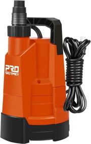 img 4 attached to Prostormer Portable Submersible Water Pump - 1/4HP, 1580GPH - Ideal For Household Cleaning, Drainage, Swimming Pools, Ponds, Gardens, Flooded Basements, And Cellars