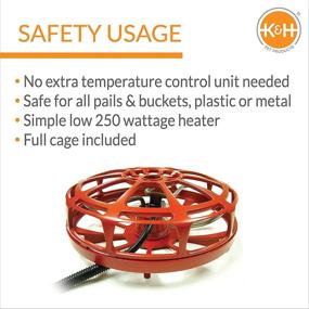 img 1 attached to 🔥 K&H Pet Products Submersible Ultimate Pail & Bucket Deicer Red 250 Watts: Powerful and Reliable Cold-Weather Solution for Pets