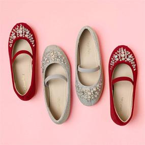 img 2 attached to DREAM PAIRS Aurora 03: Glamorous Glitter Princess Girls' Shoes Now Available at Flats!