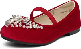 img 4 attached to DREAM PAIRS Aurora 03: Glamorous Glitter Princess Girls' Shoes Now Available at Flats!