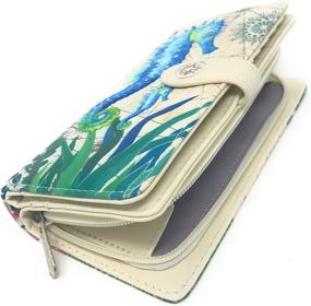 img 2 attached to Stylish Shark Pattern Wallet Teal: Women's Handbags & Wallets in Trendy Wallets