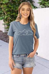 img 3 attached to Vintage, Trendy & Comfy: Women'S Graphic Tees For Casual Or Hiking/Camping Adventures