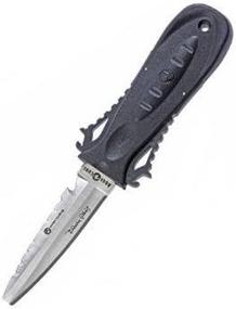 img 1 attached to 🔪 Optimized for SEO: Aqualung Squeeze Lock Stainless Steel Knife with Blunt Tip