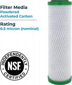 img 2 attached to 12 Pack SpiroPure 0.5 Micron NSF Carbon Water Filter Cartridge Replacement For CBR2-10 155268-43, CBR2-10R 155403-43 And SMCB-2510 10X2.5