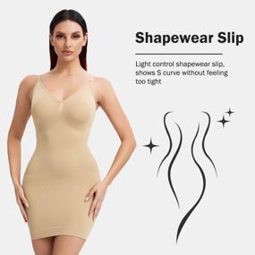 img 3 attached to Flaunt Your Curves With JOYSHAPER Women'S Tummy Control Shapewear Slips - Seamless And Full Length For Effortless Glamour Under Dresses