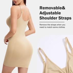 img 2 attached to Flaunt Your Curves With JOYSHAPER Women'S Tummy Control Shapewear Slips - Seamless And Full Length For Effortless Glamour Under Dresses