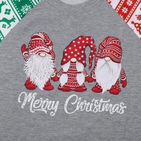 img 3 attached to Christmas Sweatshirt Women Christmas Believe Tree Shirt Xmas Vacation Graphic Casual Long Sleeve Pullover Tops Blouse