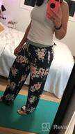 img 1 attached to Stretchy Women'S Tie Dye Palazzo Lounge Pants With Drawstring, Wide Legs & All-Season Comfort For Casual Wear And Pajamas - From CCKO review by Trey Gilbert