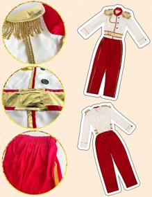 img 2 attached to Средневековый королевский костюм принца для мальчиков 3-10 лет: очаровательный костюм принца Ханса ЮДанаэ