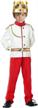 medieval royal prince costume for boys ages 3-10: yudanae prince hans charming dress-up outfit logo
