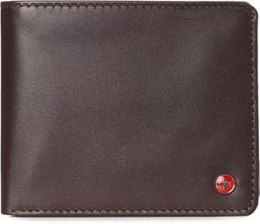 img 4 attached to 📚 Efficient Organization: Alpine Swiss Capacity Passcase Divided Men's Wallet for Wallets, Card Cases & Money Organizers