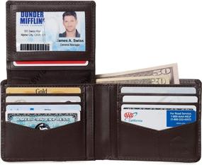 img 3 attached to 📚 Efficient Organization: Alpine Swiss Capacity Passcase Divided Men's Wallet for Wallets, Card Cases & Money Organizers