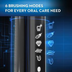 img 2 attached to Intelligent 🖤 Limited Black Electronic Toothbrush