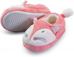 img 4 attached to Furry Fox Slippers For Toddler Boys And Girls - Keep Feet Warm And Cozy This Winter!