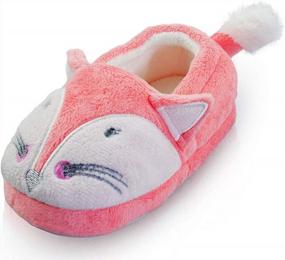 img 3 attached to Furry Fox Slippers For Toddler Boys And Girls - Keep Feet Warm And Cozy This Winter!