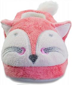 img 2 attached to Furry Fox Slippers For Toddler Boys And Girls - Keep Feet Warm And Cozy This Winter!