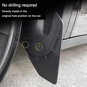 img 2 attached to 🚗 Protect Your Tesla Model Y with Beisurely Mud Flaps - No Drilling Required!