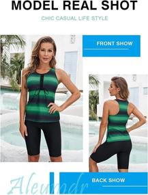 img 3 attached to Aleumdr Womens Swimsuits Tankini Lightning Women's Clothing at Swimsuits & Cover Ups