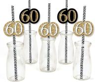 adult 60th birthday striped decorative logo