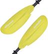 adjustable kayak paddle with reinforced fiberglass blades and lightweight aluminum shaft - ideal for kayaking, boating, and oar activities. comes with premium paddle leash - woowave logo