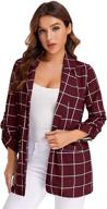 👚 milumia women's blazer sleeve jacket - women's clothing suiting & blazers collection logo