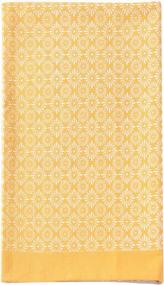 img 3 attached to Add A Pop Of Cheerful Geometric Print To Your Kitchen With ACCENTHOME Cotton Towels: Set Of 4 Multipurpose Tea And Dish Towels For Absorbent Drying And Wiping - Yellow 20X28