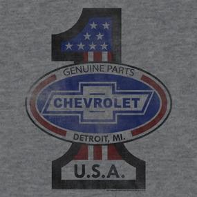 img 2 attached to 🚗 Chevrolet USA T-Shirt: Genuine Parts Vintage Chevy Shirt by Tee Luv