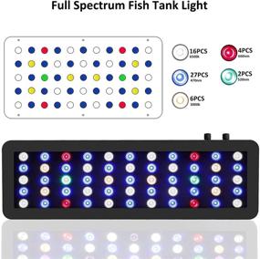 img 2 attached to 🐠 WILLS Dimmable 165W Aquarium Lights: Full Spectrum LED for Vibrant Freshwater and Saltwater Fish Tanks – Perfect for Growing Coral Reefs!