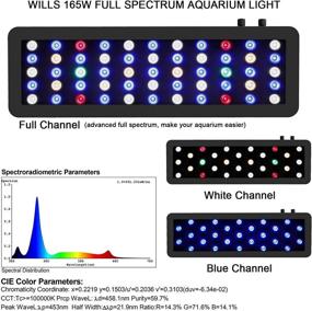 img 3 attached to 🐠 WILLS Dimmable 165W Aquarium Lights: Full Spectrum LED for Vibrant Freshwater and Saltwater Fish Tanks – Perfect for Growing Coral Reefs!