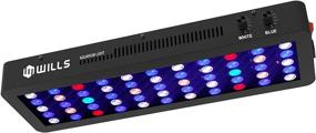 img 4 attached to 🐠 WILLS Dimmable 165W Aquarium Lights: Full Spectrum LED for Vibrant Freshwater and Saltwater Fish Tanks – Perfect for Growing Coral Reefs!