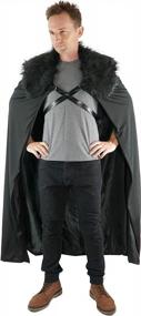 img 4 attached to 🧥 Northern Winter Lord Cosplay Cloak, Black, Medium - Encore Costumes