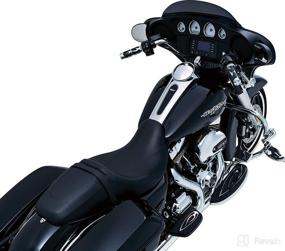 img 2 attached to 🏍️ Kuryakyn 6269 Motorcycle Handlebar Accessory: ISO Flame Hand Grips - Chrome - Fits 2008-19 Harley-Davidson Motorcycles with Electronic Throttle Control - Black (1 Pair)