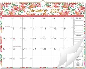 img 4 attached to 2023 Wall Calendar – Jan. 2023 - Dec. 2023, 12 Monthly Hanging Calendar 2023 Planner, 15" X 11.5", Spiral Twin-Wire Binding, Thick Paper, Ample Writing Space With Large Blocks, To-Do Lists ＆ Notes