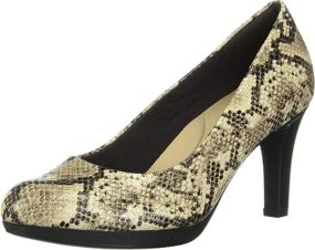 img 4 attached to CLARKS Womens Adriel Viola Leather Women's Shoes - Pumps