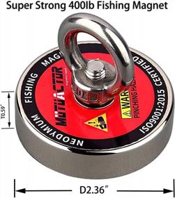 img 2 attached to Get Hooked With 400Lbs Pull Force: MUTUACTOR Strong Retrieval Magnet For Fishing And Salvage
