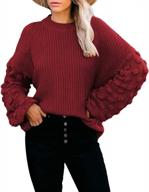 stay cozy in style: kisscynest women's oversized pullover sweater logo