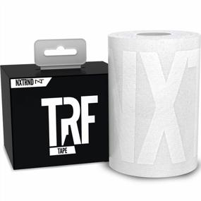 img 4 attached to Extra Wide Football Turf Tape - Nxtrnd TRF Athletic Kinesiology Tape, Waterproof Sports Tape For Arms, Ultra Sticky White Kinesio Taping.