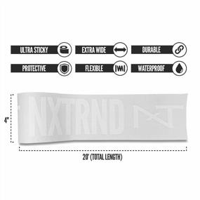 img 3 attached to Extra Wide Football Turf Tape - Nxtrnd TRF Athletic Kinesiology Tape, Waterproof Sports Tape For Arms, Ultra Sticky White Kinesio Taping.