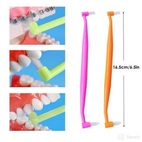 img 2 attached to Orthodontic Toothbrush Double Ended Interspace Cleaning Oral Care : Toothbrushes & Accessories